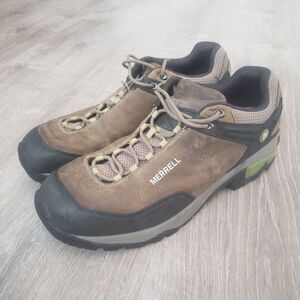 Merrell Col Bungee Cord Mid Waterproof Hiking Boots Brown Men's Size 13 J50207